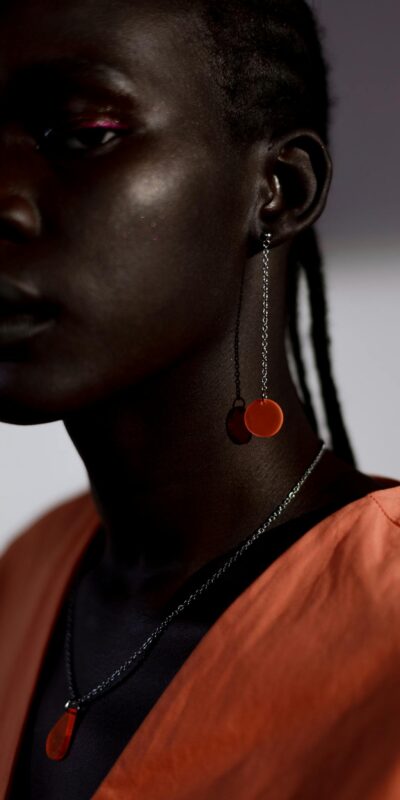 Portrait of a Woman with a Necklace and an Earring